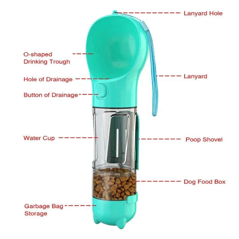 Multifunctional Dog Water Bottle - Nathi