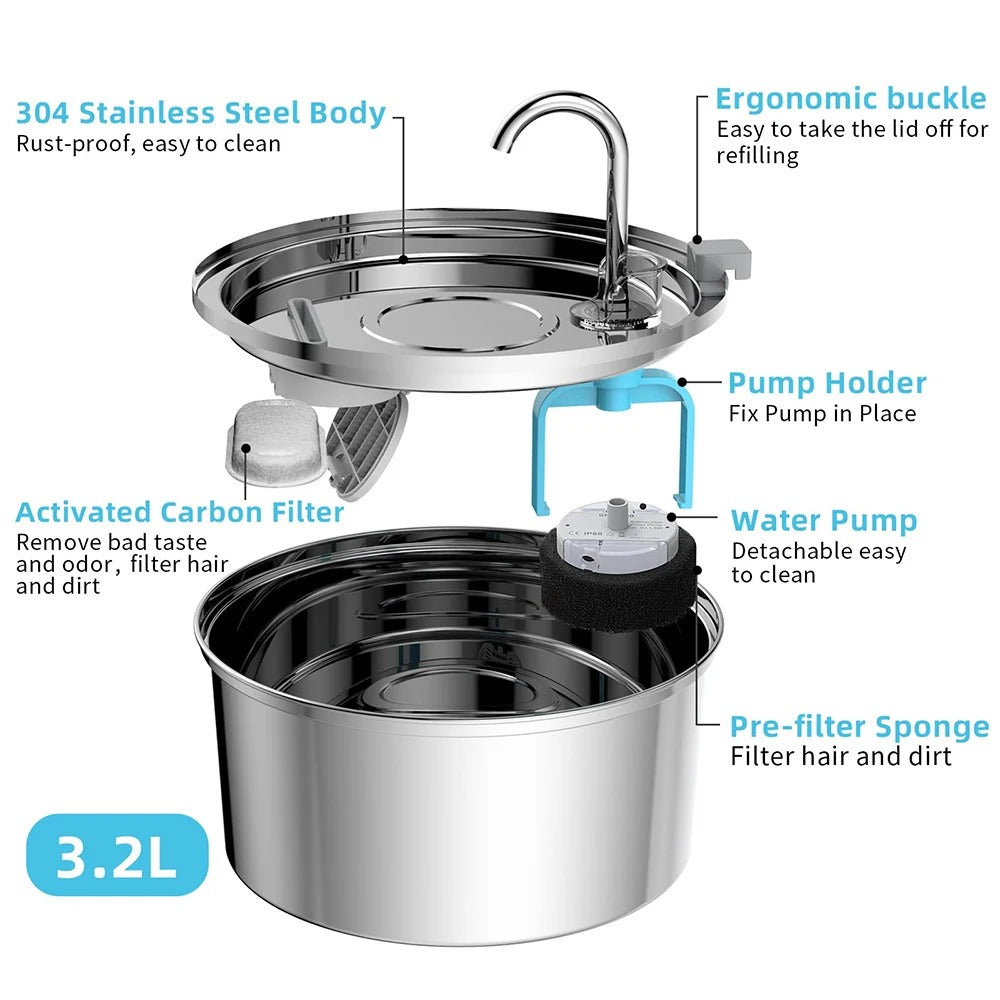 Stainless Steel Water Feeder - Nathi